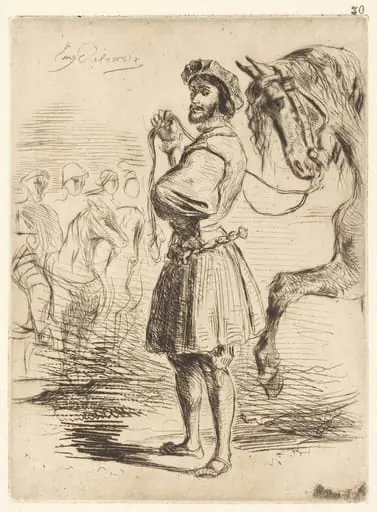 A Lord from the Period of Francis I (Un Seigneur de temps de François Ier), by Eugène Delacroix