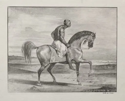 African on Horseback, by Eugène Delacroix