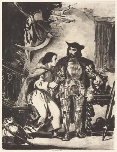 Brother Martin with Goetz, by Eugène Delacroix
