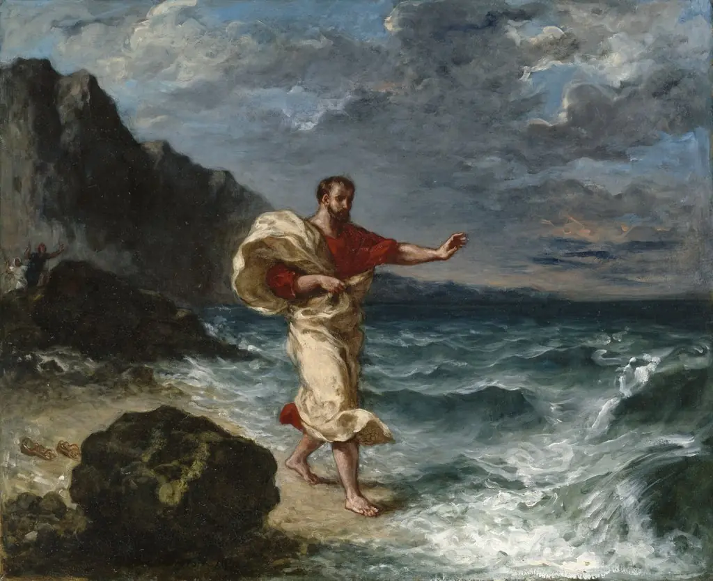 Demosthenes on the Seashore, by Eugène Delacroix