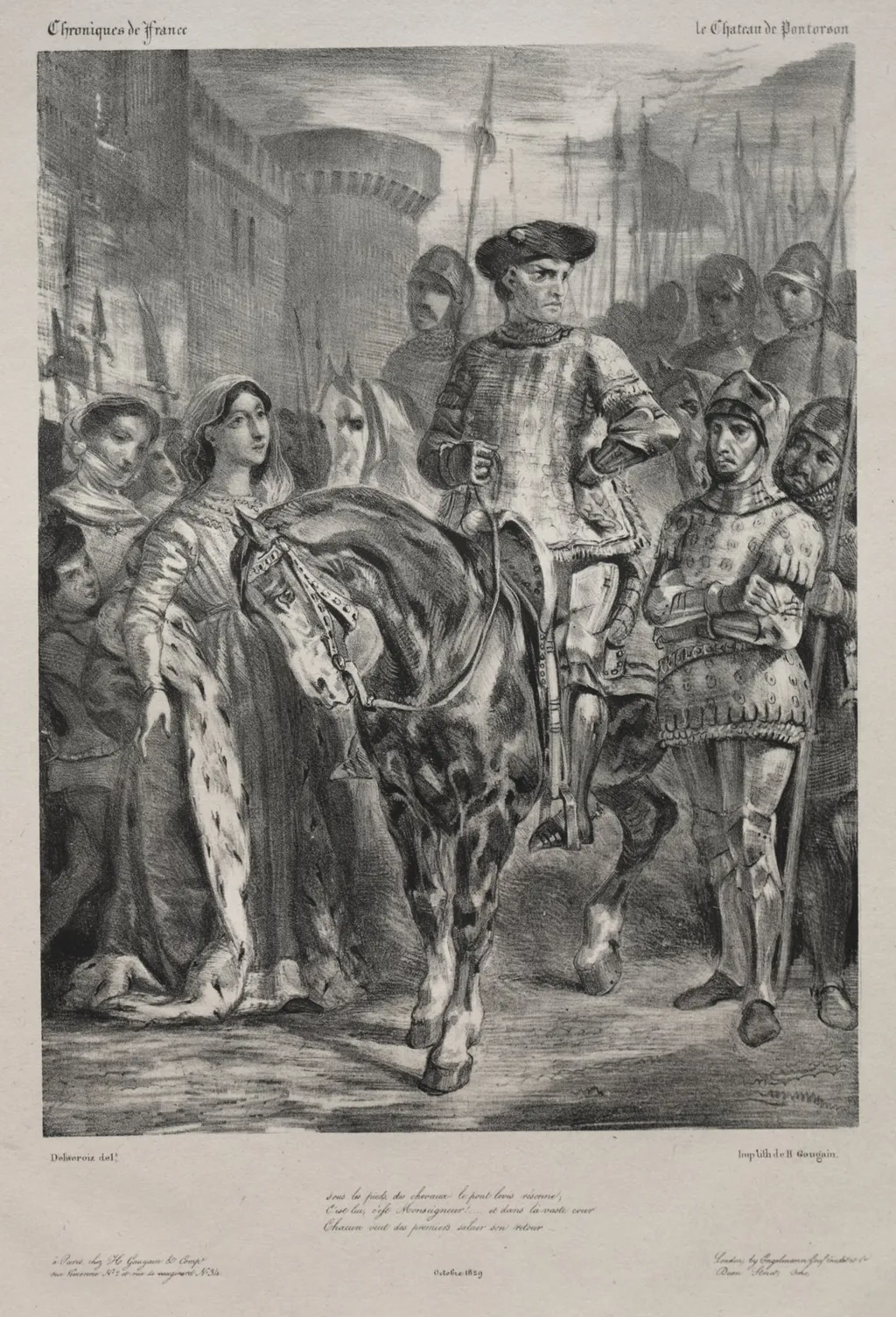 Duguesclin, by Eugène Delacroix, 1829