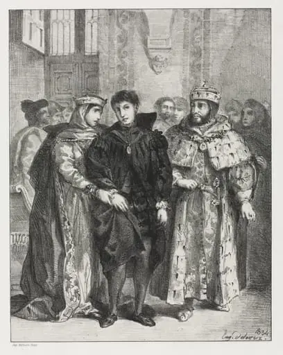 Hamlet, by Eugène Delacroix