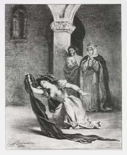 Hamlet: The Chant of Ophelia, by Eugène Delacroix