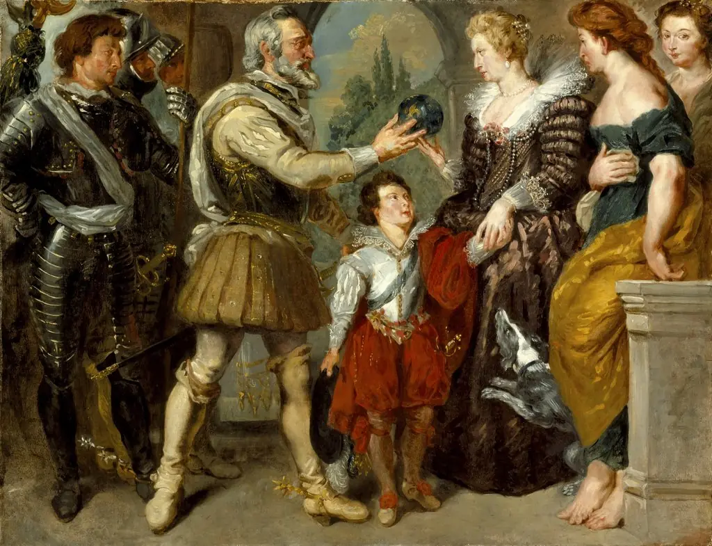 Henri IV Conferring the Regency upon Marie de' Medici, by Eugène Delacroix