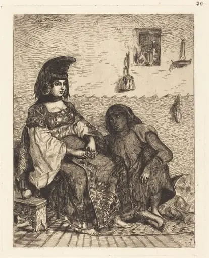 Jewish Woman of Algiers (Juive d'Alger), by Eugène Delacroix