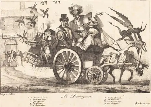 Le Déménagement de la Censure, by Eugène Delacroix