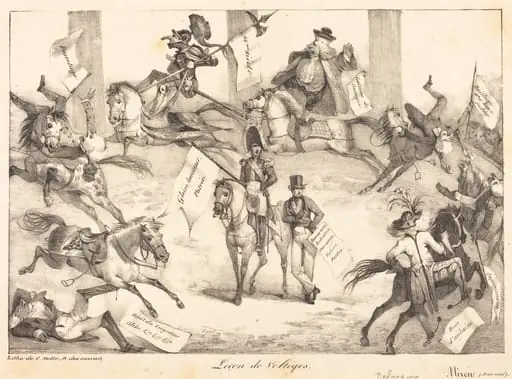 Leçon de Voltiges (Trick Riding), by Eugène Delacroix
