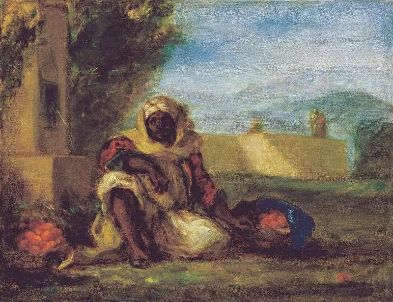 Marchand d’oranges au Maroc, by Eugène Delacroix