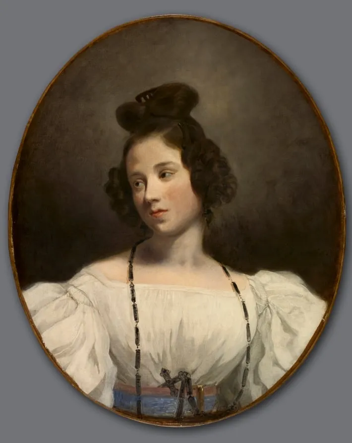 Mlle. Alexandrine-Julie de la Boutraye, by Eugène Delacroix, unspecified, 1833