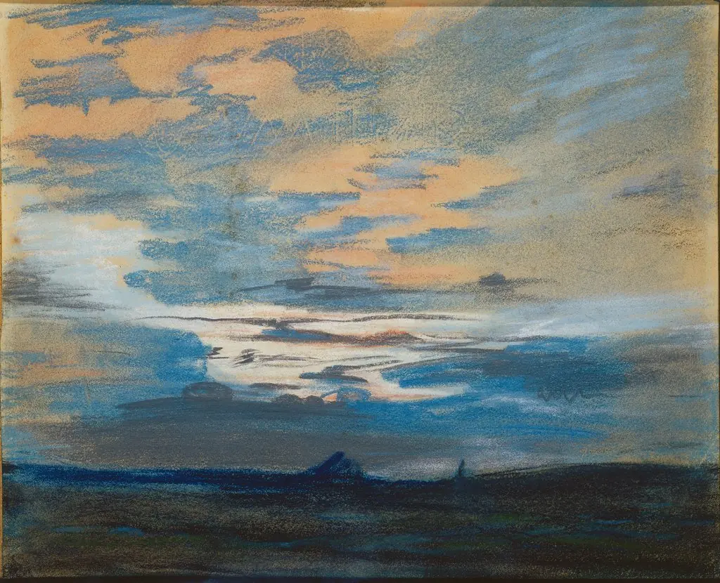 Sunset, by Eugène Delacroix