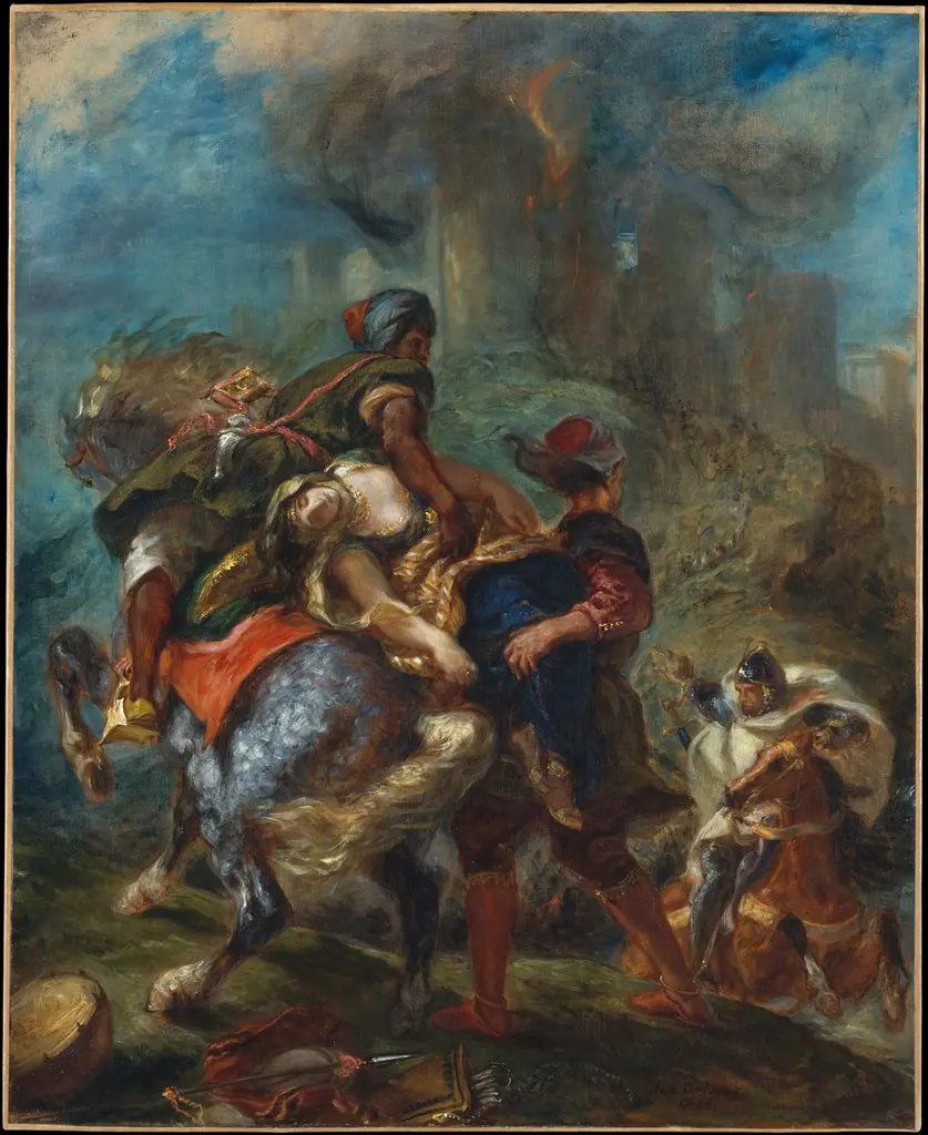 The Abduction of Rebecca, by Eugène Delacroix