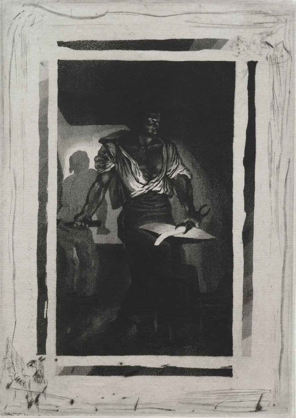 The Blacksmith, by Eugène Delacroix, 1833