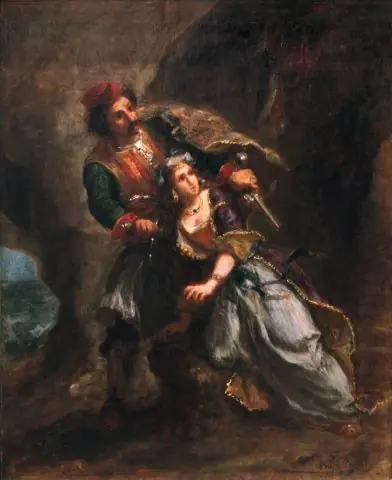 The Bride of Abydos, by Eugène Delacroix