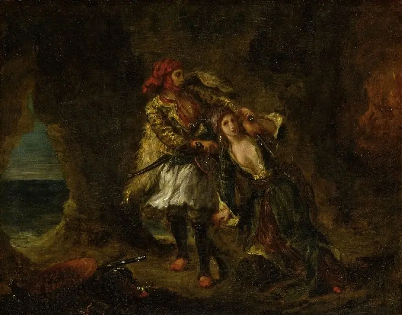 The Bride of Abydos, by Eugène Delacroix