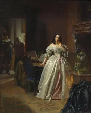 The Guest, by Eugène Delacroix, 1847