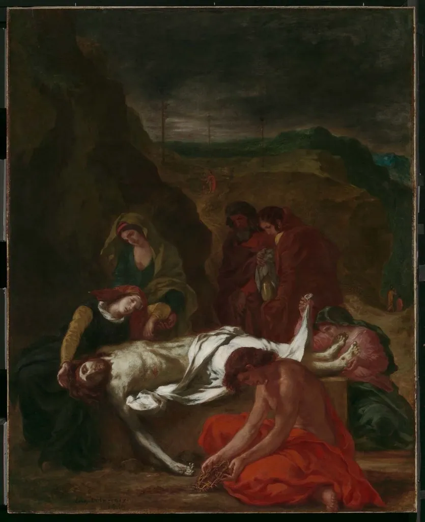 The Lamentation (Christ at the Tomb), by Eugène Delacroix, oil, 1848