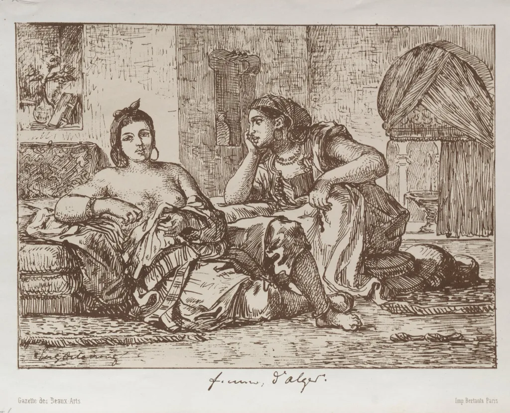 Women of Algiers, by Eugène Delacroix, 1833