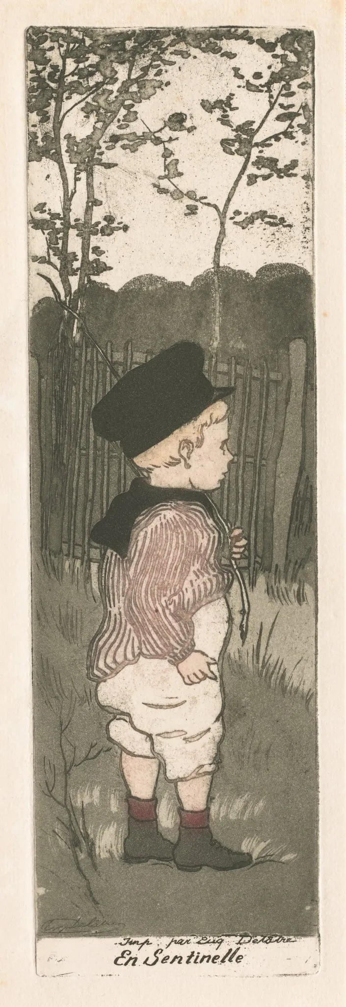 On Sentry Duty, by Eugène Delâtre, 1905