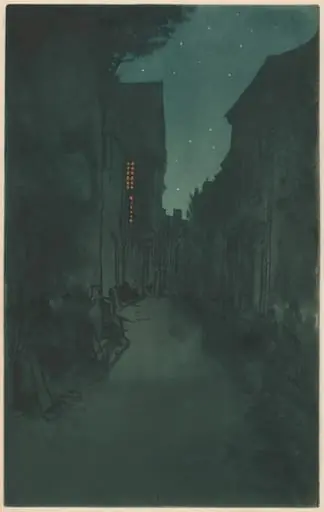 Rue de Vaux, Le Mans, by Eugène Delâtre