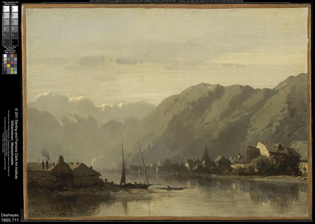 A Swiss Lake, by Eugène Deshayes