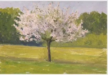 An Apple Tree in Blossom, by Eugène-Emmanuel Lemercier