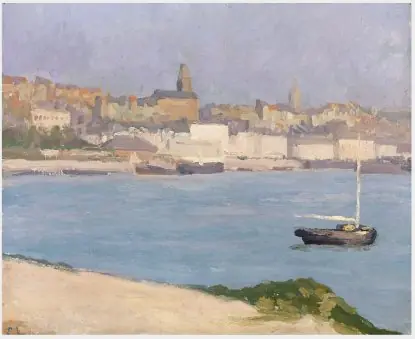 The Port of Boulogne, by Eugène-Emmanuel Lemercier