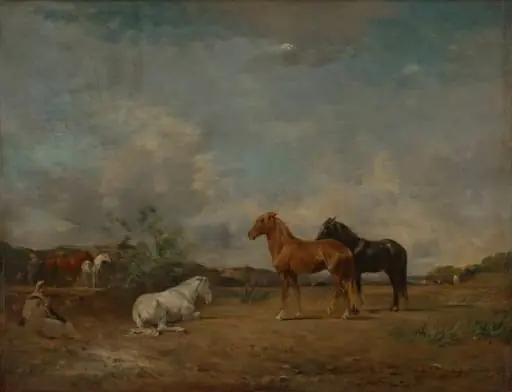 Arab Encampment, by Eugène Fromentin