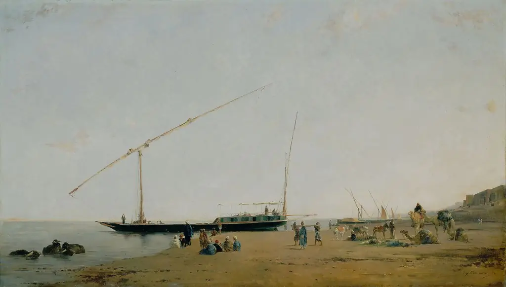 On the Nile, Near Philae, by Eugène Fromentin