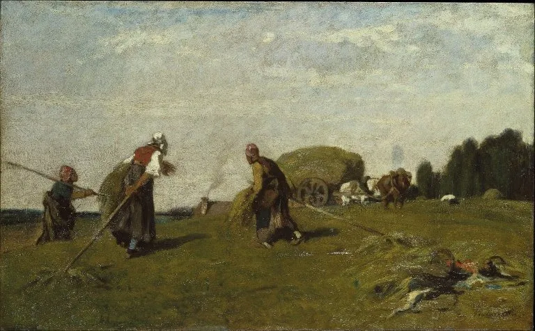 The Reapers, by Eugène Fromentin, oil, 1851