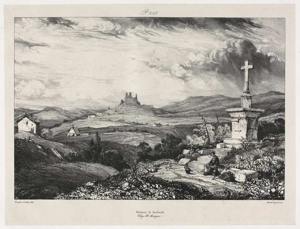 Château de Larderole, by Eugène Isabey, 1832