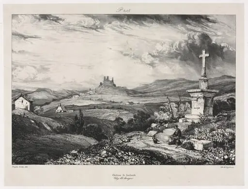 Château de Larderole, by Eugène Isabey