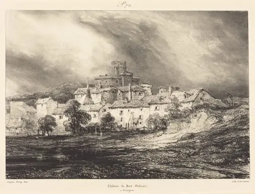 Château de Pont-Gibaud, by Eugène Isabey