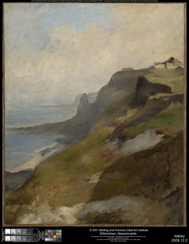Cliffs of Normandy, by Eugène Isabey