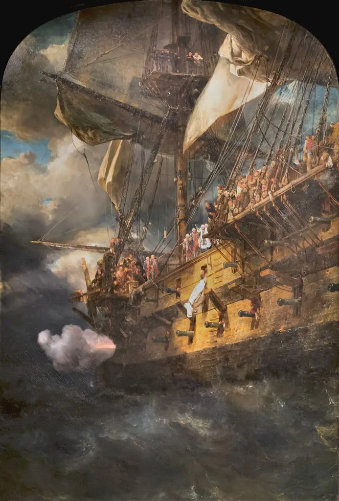 Funérailles d’un officier de marine sous Louis XVI, by Eugène Isabey