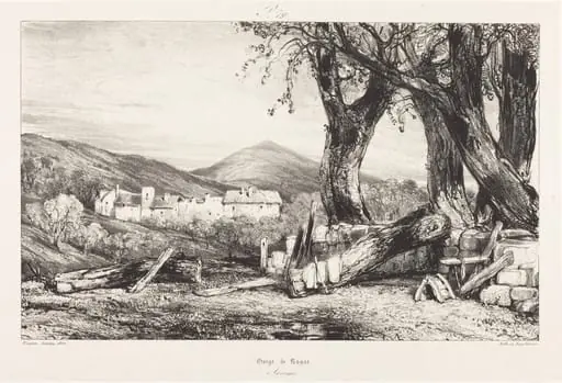 Gorge de Royat, Auvergne, by Eugène Isabey