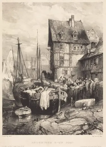 Intérieur d'un Port, by Eugène Isabey