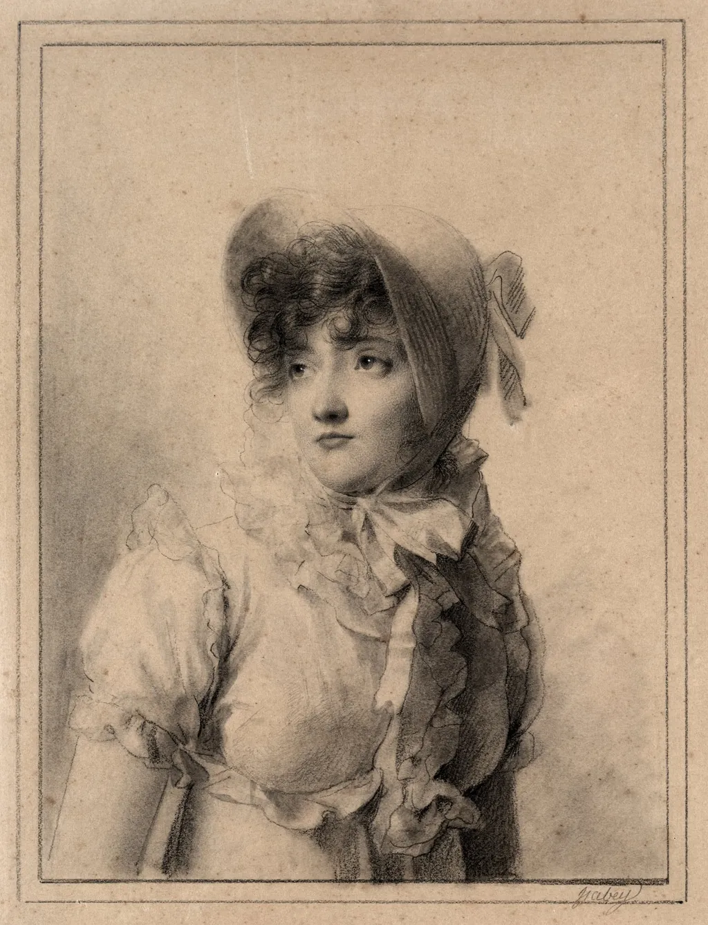 Portrait of Comtesse Starjinska, by Eugène Isabey, 1804