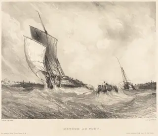 Retour au port, by Eugène Isabey, 1833