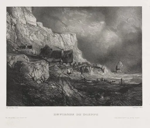 Six Marines: Environs of Dieppe, by Eugène Isabey