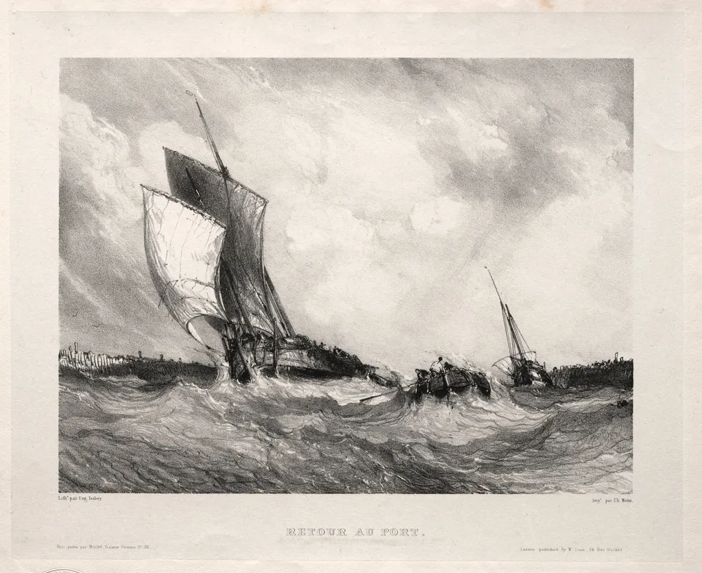 Six Marines: Retour au port, by Eugène Isabey, 1833