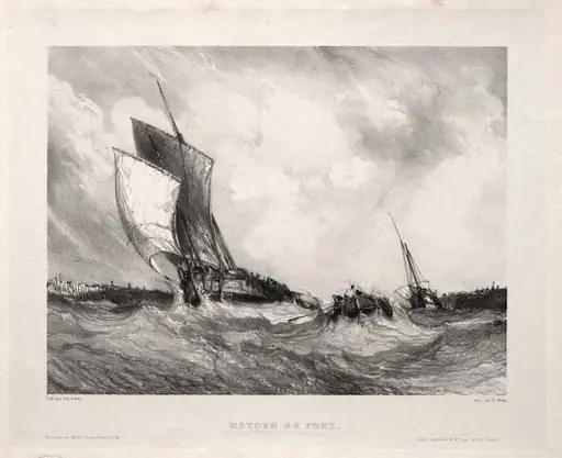 Six Marines: Retour au port, by Eugène Isabey