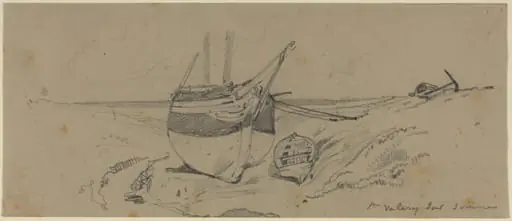 St. Valery sur somme, by Eugène Isabey