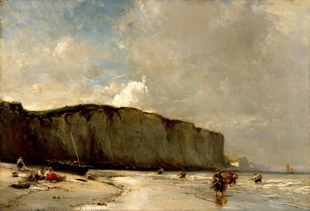 View Along the Norman Coast, by Eugène Isabey