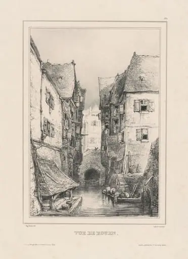 Vue de Rouen, by Eugène Isabey