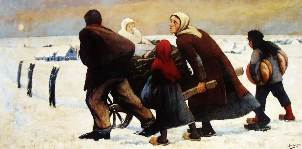 Winter, by Eugène Laermans