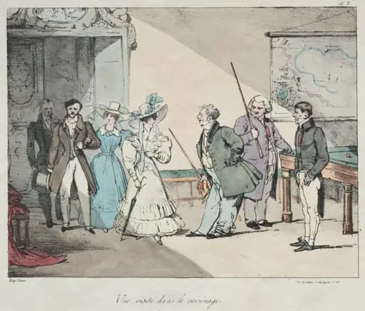 Life of the Chateau: A Visit in the Neighborhood, by Eugène Lami