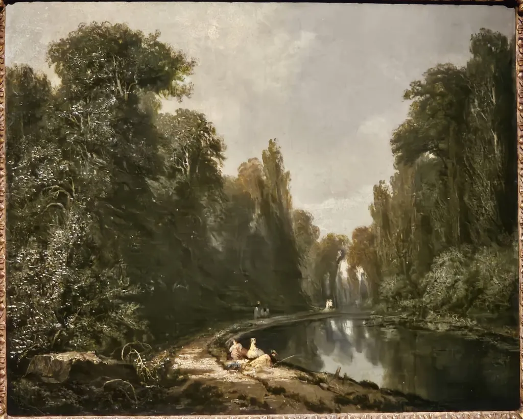 Paisagem num parque, by Eugène Lami, unspecified, 1850