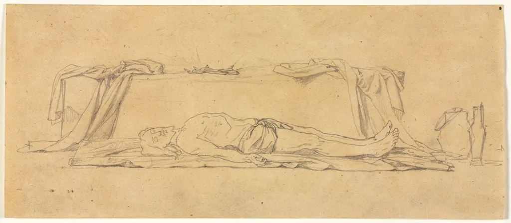 Sketch of the Dead Christ Lying by the Sepulchre, by Eugène Lenepveu, 1804