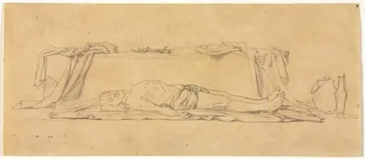 Sketch of the Dead Christ Lying by the Sepulchre, by Eugène Lenepveu