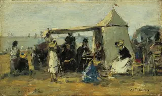 Beach at Trouville, by Eugène Louis Boudin, 1894